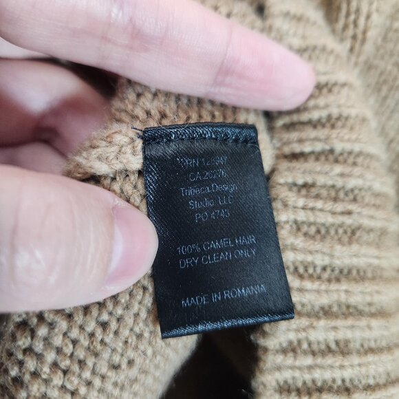 Nili Lotan Cornwall Camel V-Neck Sweater - Picture 11 of 13